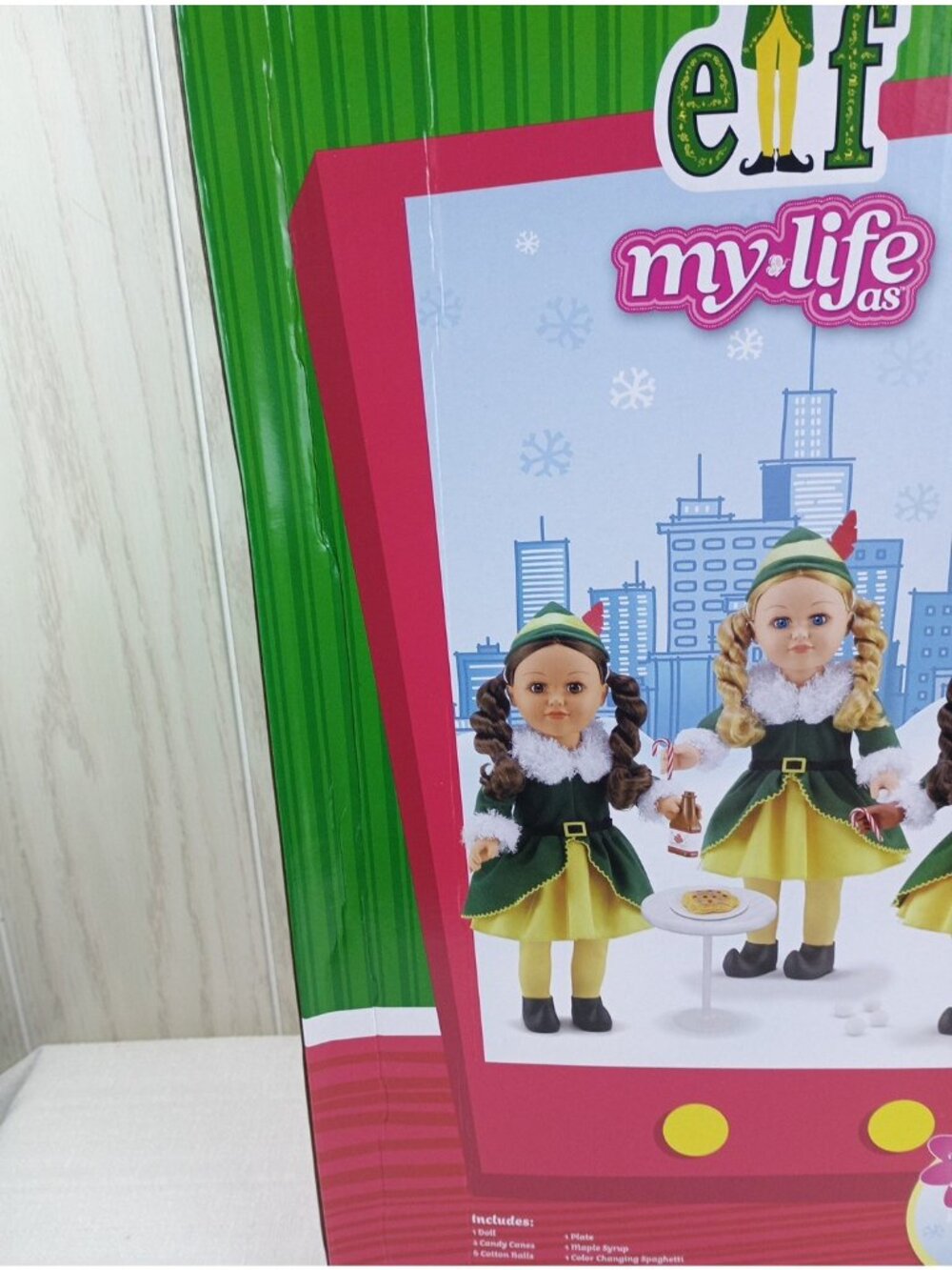 My Life as Buddy the Elf 18" Doll Dark Black Hair Christas Movie baby doll - Picture 10 of 15